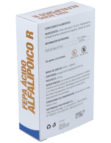 Fepadiet Acido Alfa-Lipoico R Ala 60Caps