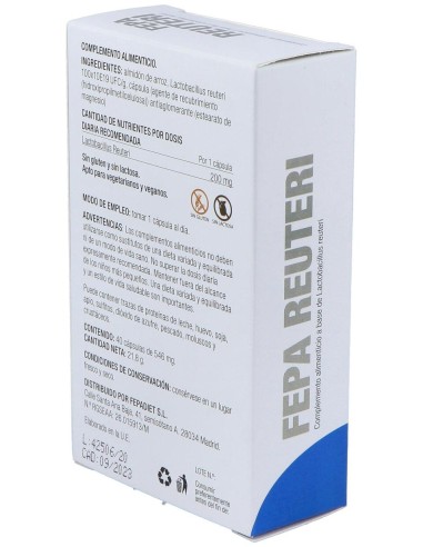 Fepadiet Reuteri Gastroresistentes 40Caps