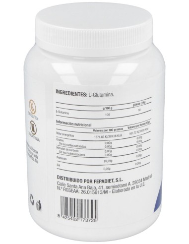 Fepa-L-Glutamina Sabor Neutro 500Gr.