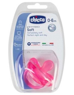 Chicco Chupete Physioforma Soft Orthodontic Silicona +0M Rosa 1Ud 2