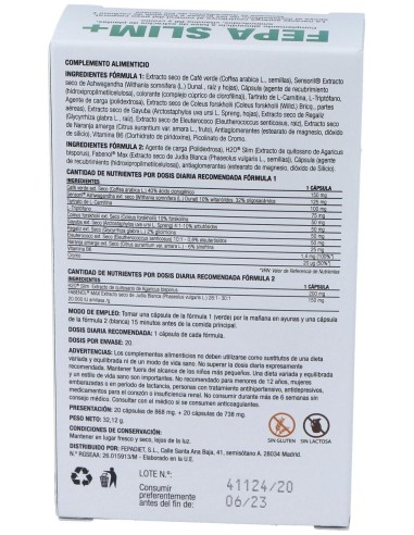 Fepadiet Slim+ 20 + 20Caps