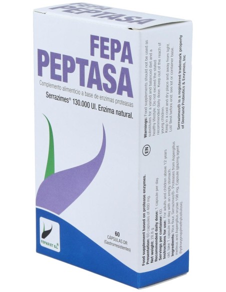 Fepa-Peptasa 130.000Ui 60Cap.