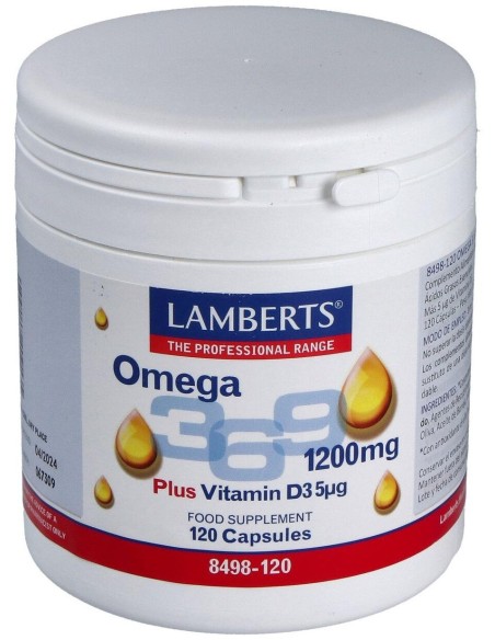 Lamberts Omega 3_ 6_ 9+ Vitamina D3 120Caps