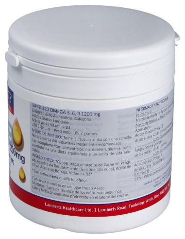 Lamberts Omega 3_ 6_ 9+ Vitamina D3 120Caps
