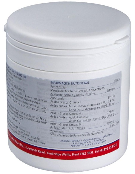 Lamberts Omega 3_ 6_ 9+ Vitamina D3 120Caps