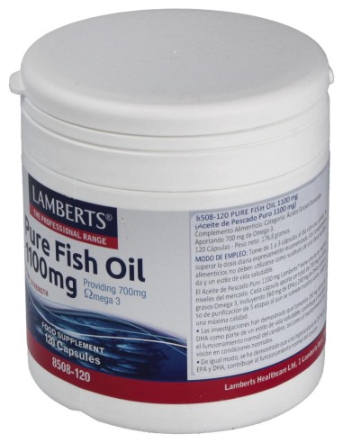 Aceite De Pescado Puro-Omega 3 Alta Pot. 120Perlas