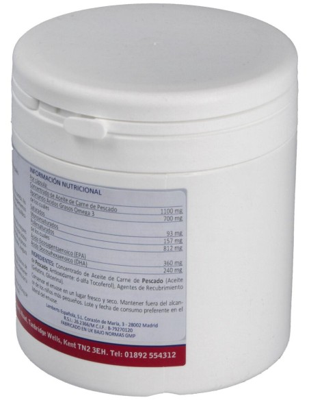 Aceite De Pescado Puro-Omega 3 Alta Pot. 120Perlas