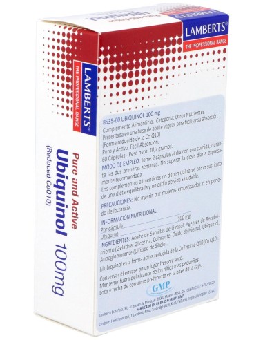 Lamberts Ubiquinol 100Mg 60Caps