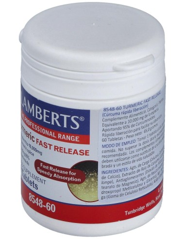 Lamberts Cúrcuma De Liberación Rápida 60 Tabs