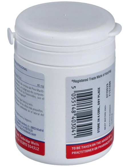 Pycnogenol 40 Mg.(Extracto De Pino Bark) 60 Cap.