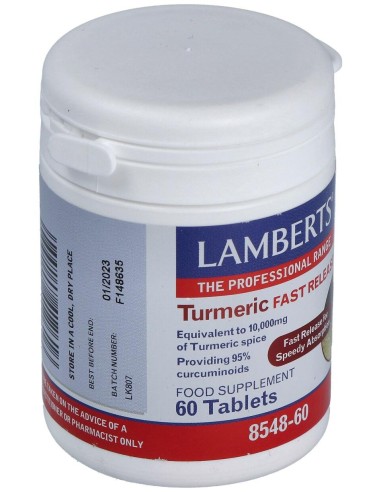 Lamberts Cúrcuma De Liberación Rápida 60 Tabs