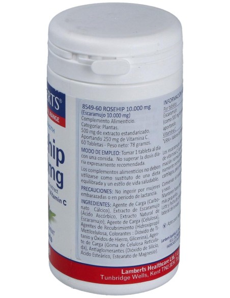 Escaramujo 10.000Mg. (Rose Hips) 60Tab.
