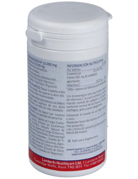Escaramujo 10.000Mg. (Rose Hips) 60Tab.