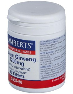 Lamberts Korean Ginseng 1200Mg 60Comp 2