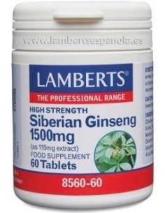 Lamberts Ginseng Siberiano 1500Mg 60 Comp