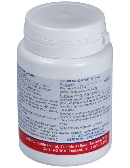 Ginger 12000Mg. Jengibre 60Cap.
