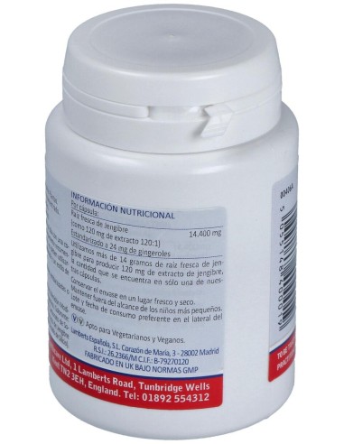 Ginger 12000Mg. Jengibre 60Cap.