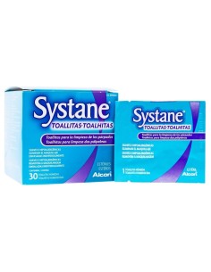 Systane Toallitas Humedas Estériles Limpieza Palpebral, 30 Uds