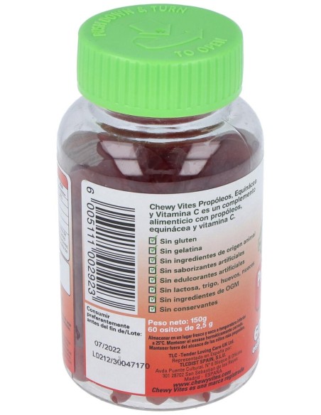 Chewy Vites Propoleo Y Echinacea Infantil 60Ud.