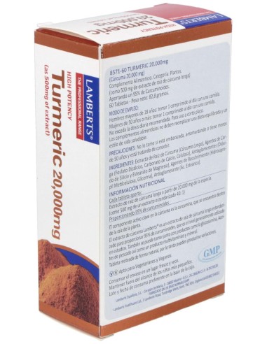 Curcuma 20.000Mg. (95% De Curcumina) 60Comp.
