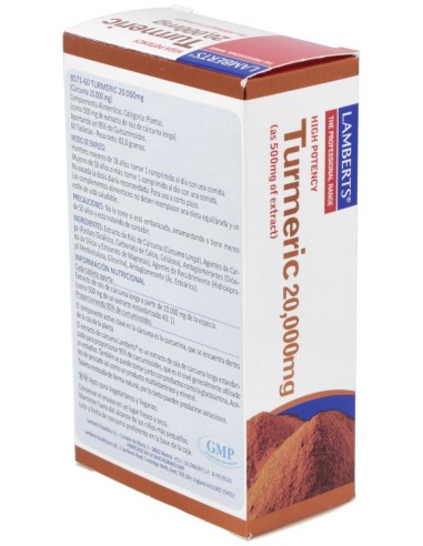 Curcuma 20.000Mg. (95% De Curcumina) 60Comp.