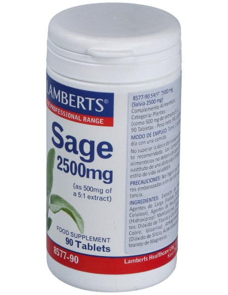 Lamberts Salvia 2500Mg 90Cáps