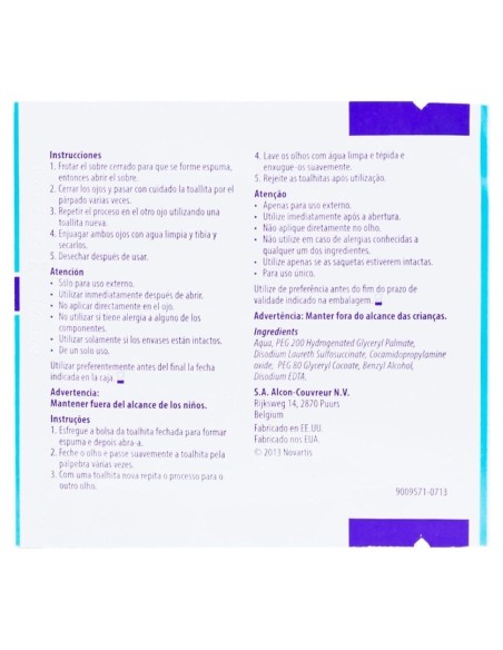 Systane Toallitas Humedas Estériles Limpieza Palpebral, 30 Uds