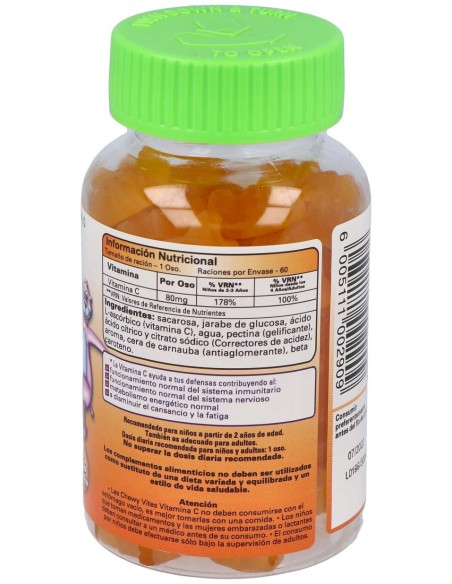 Chewy Vites Vitamina C Infantil 60Ud.