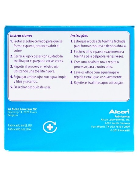 Systane Toallitas Humedas Estériles Limpieza Palpebral, 30 Uds