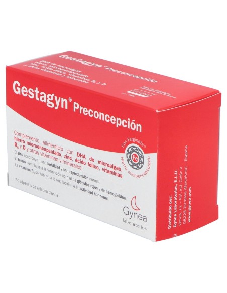 Gestagyn Preconcepcion 30 Capsulas