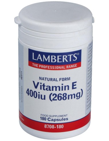Lamberts Vitamina E Natural 400Ui 180 Comprimidos