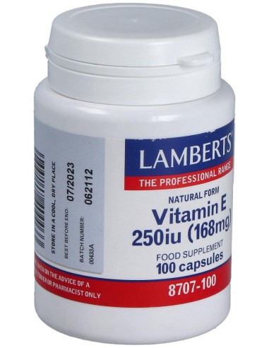 Vitamina E Natural 250 U.I. 100 Cap.