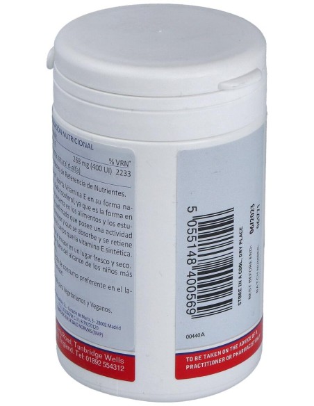 Lamberts Vitamina E Natural 400Ui 180 Comprimidos
