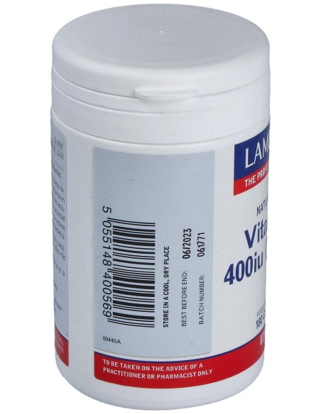 Lamberts Vitamina E Natural 400Ui 180 Comprimidos