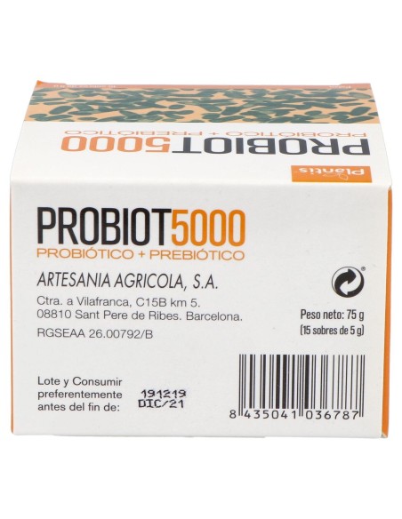 Artesania Agricola Probiot 5000 15 Sobres