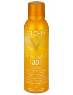 Vichy Capital Soleil Spf 30 Hydra Mist Spray Transparente Tacto Seco Alta Protección, 200 Ml