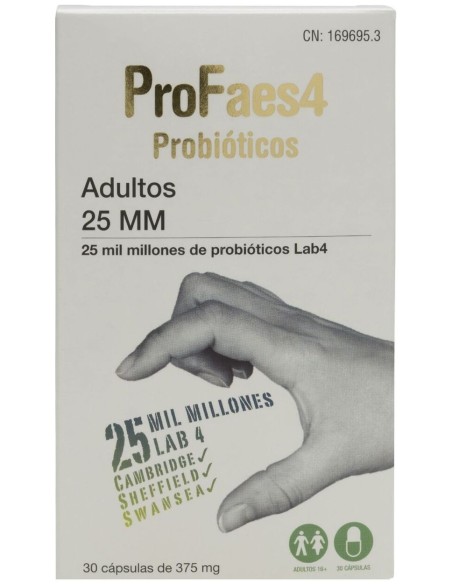 Profaes4 Probióticos Adultos 25Mm 30Cáps