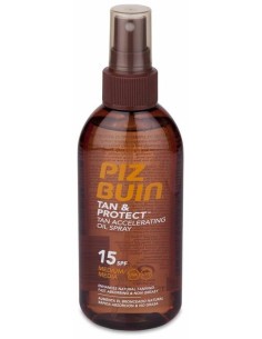 Piz Buin Tan Y Protect Aceite En Spray Acelerador Del Bronceado Spf 15, 150 Ml