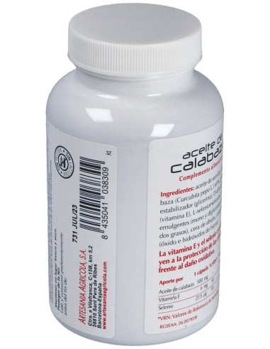 Aceite De Calabaza 180Cap.