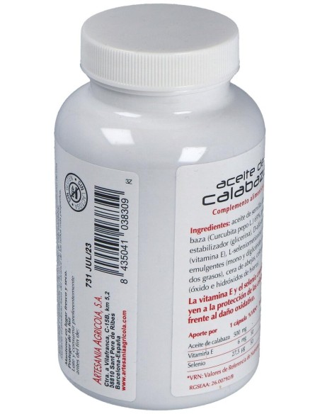 Aceite De Calabaza 180Cap.