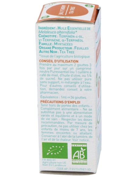 Arbol Del Te Aceite Esencial Bio 10Ml.