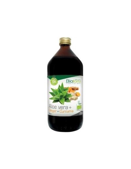 Biotona Jugo Aloe Vera+ Jengibre+ Curcuma Bio 1L