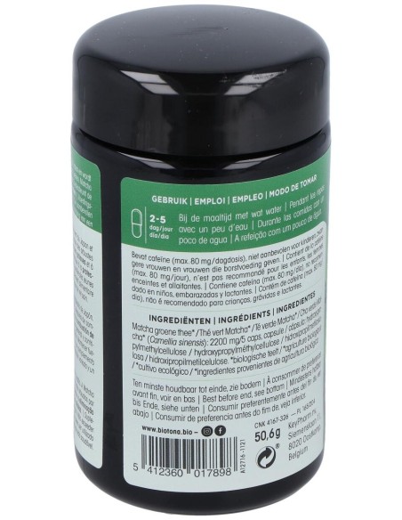 Biotona Té Matcha Bio 100Caps