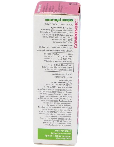 Composor 31 Meno-Regul Complex Xxi 50Ml.
