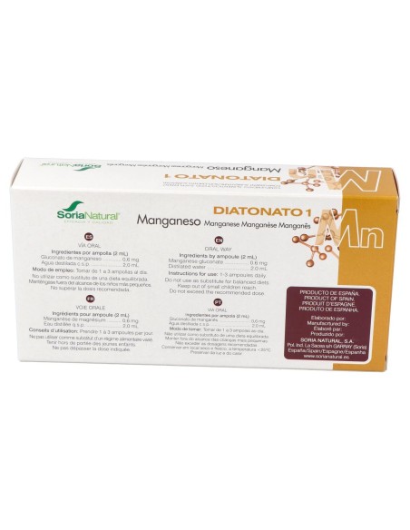 Soria Natural Diatonato 1 Mn 28 Ampollas