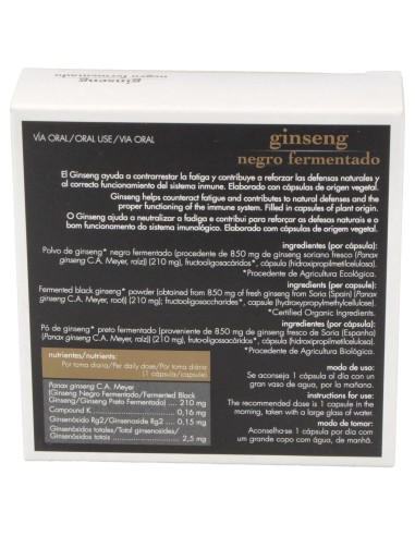Ginseng Negro Fermentado 24Cap.