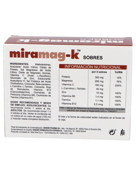 Miramag-K Sabor Naranja, 20 Sobres