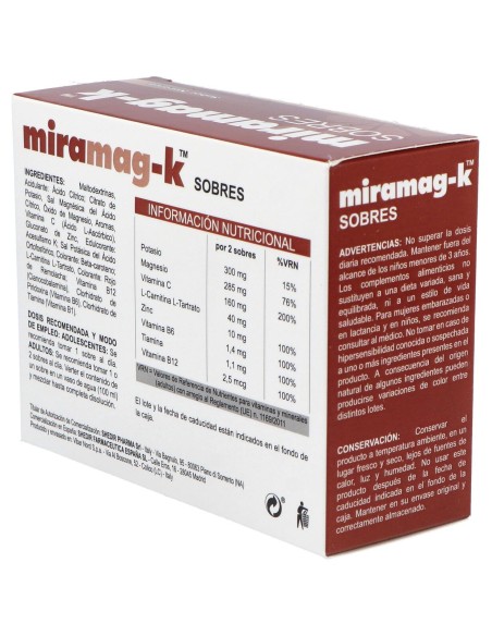 Miramag-K Sabor Naranja, 20 Sobres