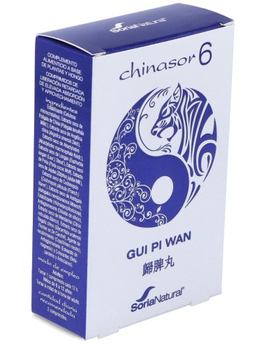 Soria Natural Chinasor 6 Gui Pi Wan 30Comp