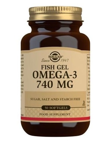 Solgar Fish Gel Omega-3 740Mg 50 Perlas